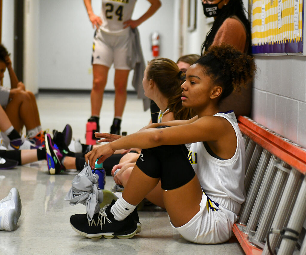Senior Kalia Naylor takes a breath